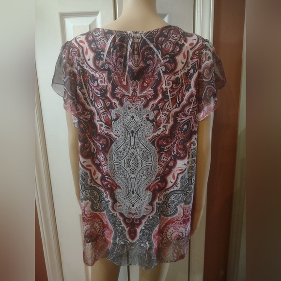 Cato women's plus size 18/20w sequin blouse shirt top - Picture 5 of 8